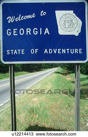 Welcome to Georgia Sign View Large Photo Image Stock Image - Welcome to Georgia Sign. Fotosearch