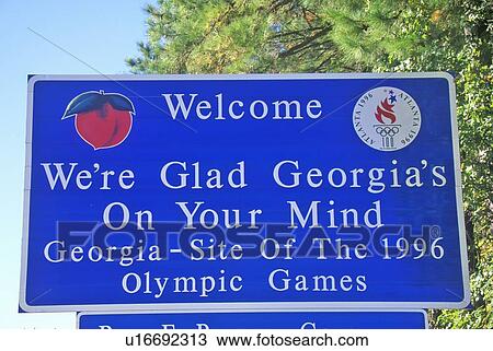 Welcome to Georgia Sign View Large Photo Image Stock Image - Welcome to Georgia Sign. Fotosearch