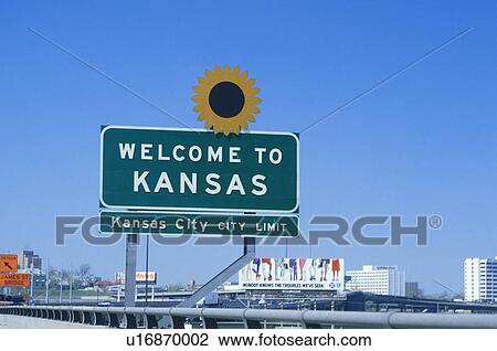 Welcome to Kansas Sign View Large Photo Image Stock Image - Welcome to Kansas Sign. Fotosearch