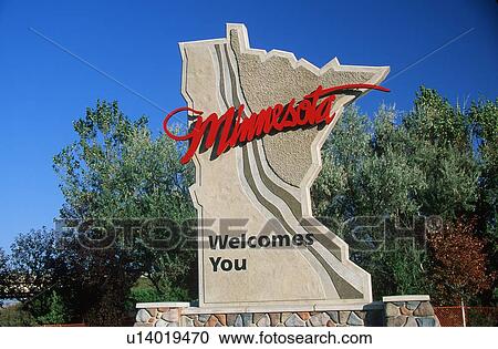 Welcome to Minnesota Sign View Large Photo Image Stock Image - Welcome to Minnesota Sign. Fotosearch