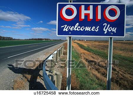 Stock Photo - Welcome to Ohio Sign. Fotosearch