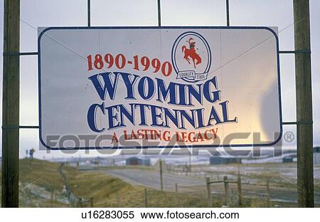 Welcome to Wyoming Sign View Large Photo Image Stock Photography - Welcome to Wyoming Sign. Fotosearch