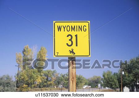 A sign that reads “Wyoming 31” View Large Photo Image Stock Image - A sign that reads “Wyoming 31”. Fotosearch