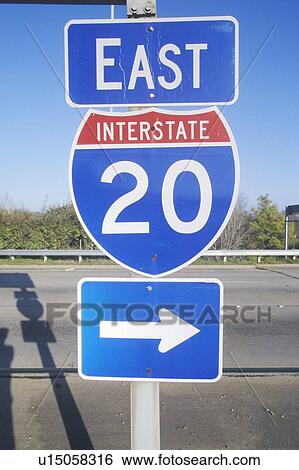 Interstate Highway 20 East entrance in Southeast USA View Large Photo Image Stock Photograph - Interstate Highway 20 East entrance in Southeast USA. Fotosearch