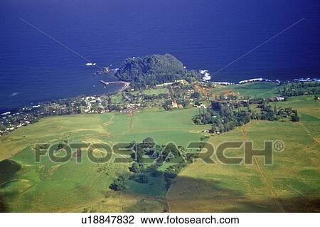 Stock Image - Aerial View of Coastline. Fotosearch