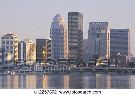 Evening on Ohio River and Louisville skyline View Large Photo Image Stock Image - Evening on Ohio River and Louisville skyline. Fotosearch