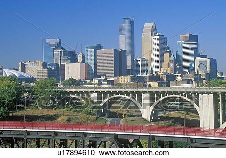 Morning skyline of Minneapolis View Large Photo Image Stock Image - Morning skyline of Minneapolis. Fotosearch