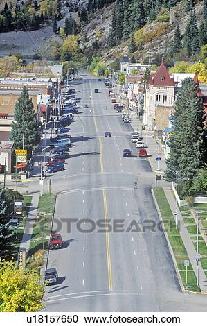 Stock Image - Autumn along Route 550, “Little Switzerland”. Fotosearch