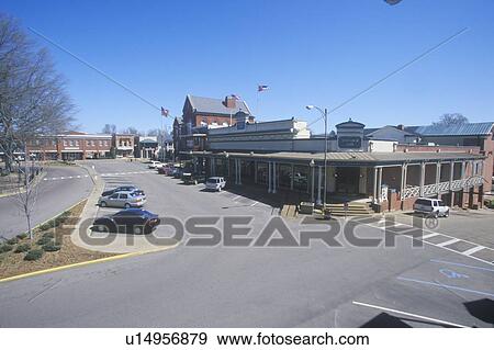 Storefronts in town center of old southern town in Historic Oxford View Large Photo Image Stock Photo - Storefronts in town center of old southern town in Historic Oxford. Fotosearch