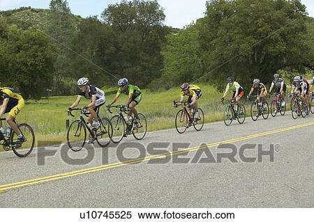 Stock Photography - A group of road bicyclists. Fotosearch