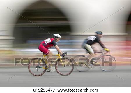 Stock Photo - Amateur Men Bicyclists. Fotosearch