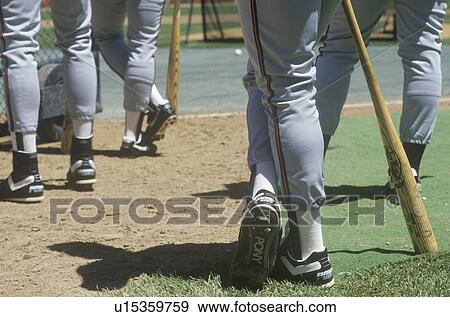 Legs of major league baseball players View Large Photo Image Stock Photo - Legs of major league baseball players. Fotosearch