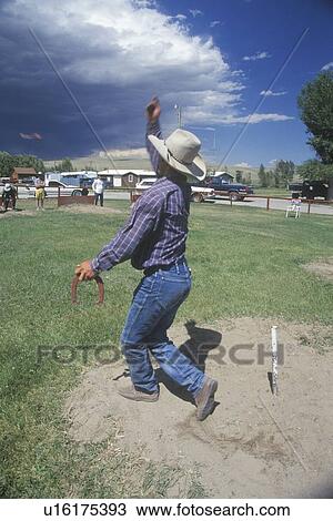 Playing horseshoes View Large Photo Image Stock Image - Playing horseshoes. Fotosearch