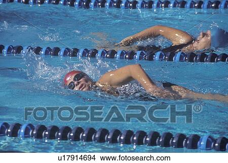 Picture - Senior Olympic Swimming Competition. Fotosearch