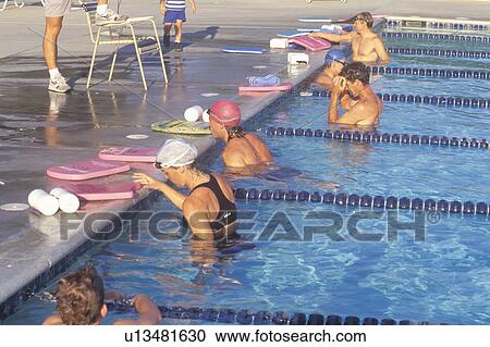 Swimmers practice View Large Photo Image Stock Image - Swimmers practice. Fotosearch