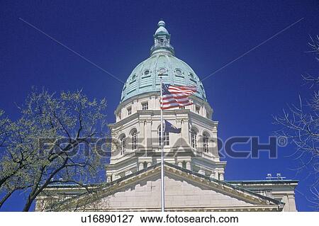 Stock Photo - State Capitol of Kansas, Topeka. Fotosearch