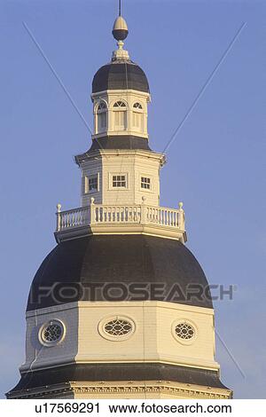 Stock Image - State Capitol of Maryland, Annapolis. Fotosearch