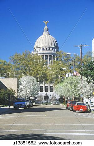 Stock Image - State Capitol of Mississippi, Jackson. Fotosearch