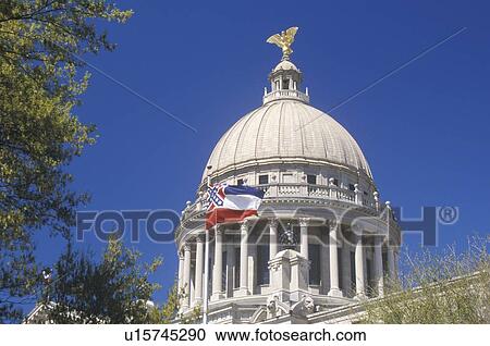Stock Image - State Capitol of Mississippi, Jackson. Fotosearch