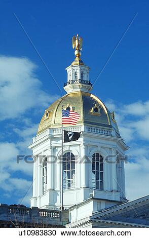 Stock Image - State Capitol of New Hampshire, Concord. Fotosearch