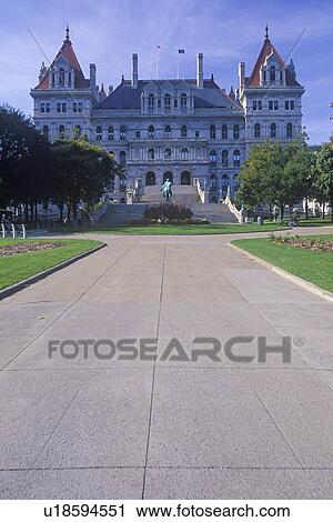 Stock Image - State Capitol of New York, Albany. Fotosearch