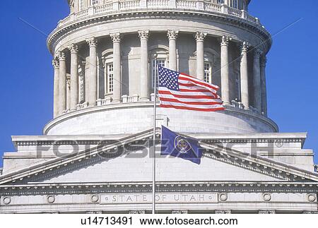 Stock Image - State Capitol of Utah, Salt Lake City. Fotosearch