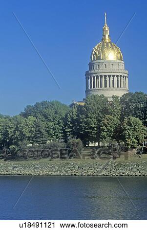 Stock Image - State Capitol of West Virginia, Charleston. Fotosearch