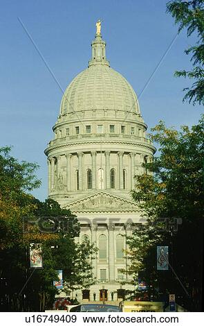 Stock Photo - State Capitol of Wisconsin, Madison. Fotosearch