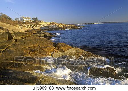 Stock Image - Ocean front home. Fotosearch