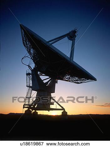 Satellite dish at sunset, National Observatory View Large Photo Image Stock Photo - Satellite dish at sunset, National Observatory. Fotosearch