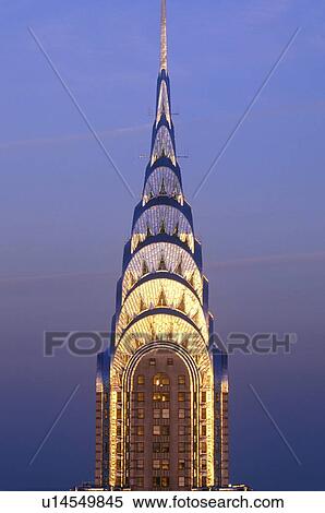 Stock Photography - Chrysler Building at sunset. Fotosearch