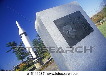 Monument plaque and display rocket at Goddard Rocket Launching Site View Large Photo Image Stock Photo - Monument plaque and display rocket at Goddard Rocket Launching Site. Fotosearch