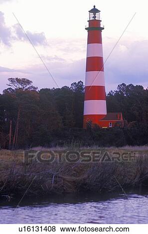 Red & White Lighthouse View Large Photo Image Stock Photo - Red & White Lighthouse. Fotosearch