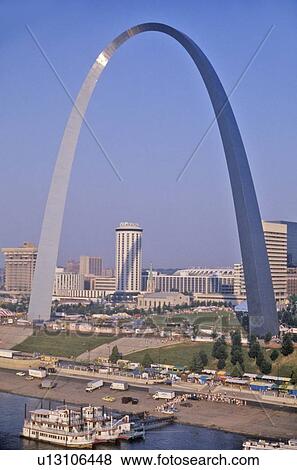 Stock Photo - Skyline of St. Louis. Fotosearch