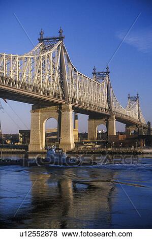 Stock Photo - The Queensboro (59th Street) Bridge to Queens. Fotosearch