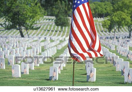 American Flag and Rows of Gravestones View Large Photo Image Stock Image - American Flag and Rows of Gravestones. Fotosearch