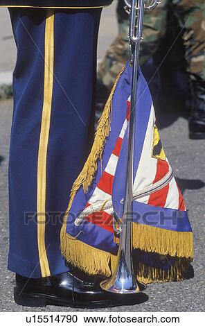 Military Bugle, Desert Storm Victory Parade View Large Photo Image Stock Image - Military Bugle, Desert Storm Victory Parade. Fotosearch