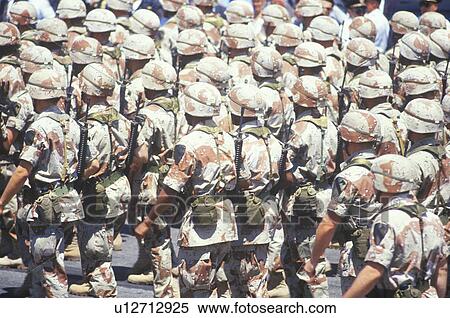 Soldiers Marching in Desert Storm Victory Parade View Large Photo Image Stock Photography - Soldiers Marching in Desert Storm Victory Parade. Fotosearch
