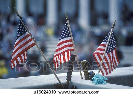 Three American Flags, Arlington National Cemetery View Large Photo Image Stock Image - Three American Flags, Arlington National Cemetery. Fotosearch