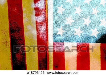 Stock Illustration - close up of flag. Fotosearch