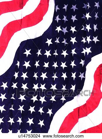 Stock Illustration - close up of stars on flag. Fotosearch