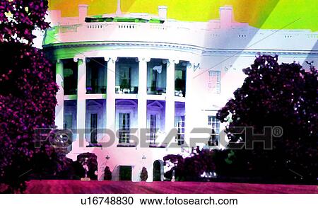 white house View Large Illustration Clipart - white house. Fotosearch
