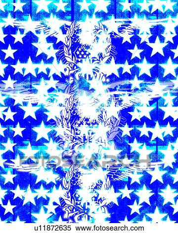 white stars with blue background View Large Illustration Stock Illustration - white stars with blue background. Fotosearch