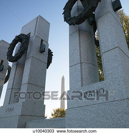 Stock Image - World War II Memorial in Washington, D. C., USA.. Fotosearch