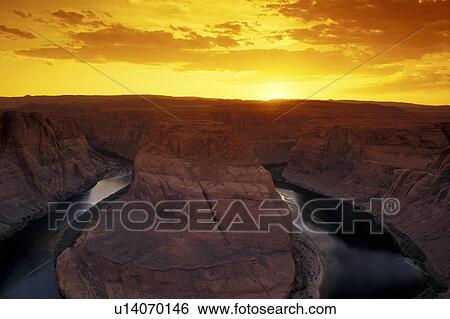Stock Photograph - America, canal, brown, america, abenddaemmerung. Fotosearch