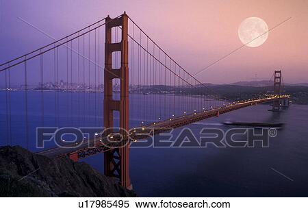 Stock Photography - California, America, bridge, architecture, america, california, abenddaemmerung. Fotosearch