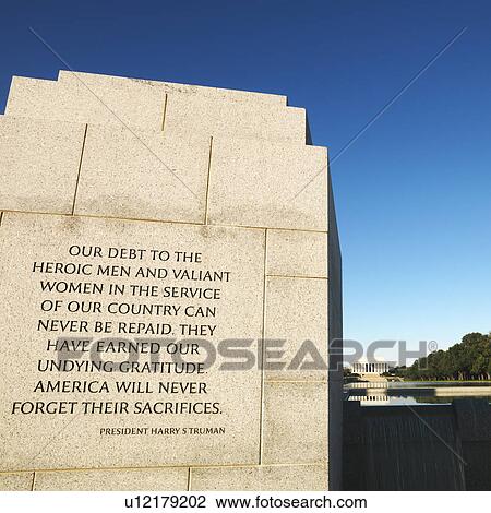 Stock Image - World War II Memorial in Washington, D. C., USA.. Fotosearch