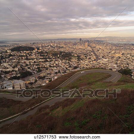 Stock Image - Aerial View of San Francisco. Fotosearch