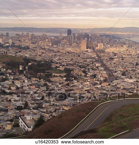 Stock Image - Aerial View of San Francisco. Fotosearch