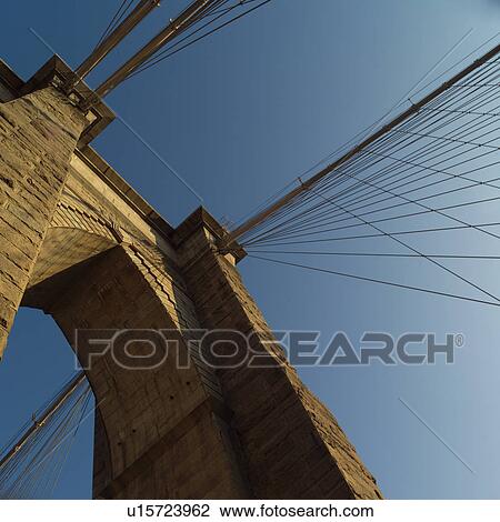 Top portion of Brooklyn Bridge, New York City View Large Photo Image Stock Image - Top portion of Brooklyn Bridge, New York City. Fotosearch